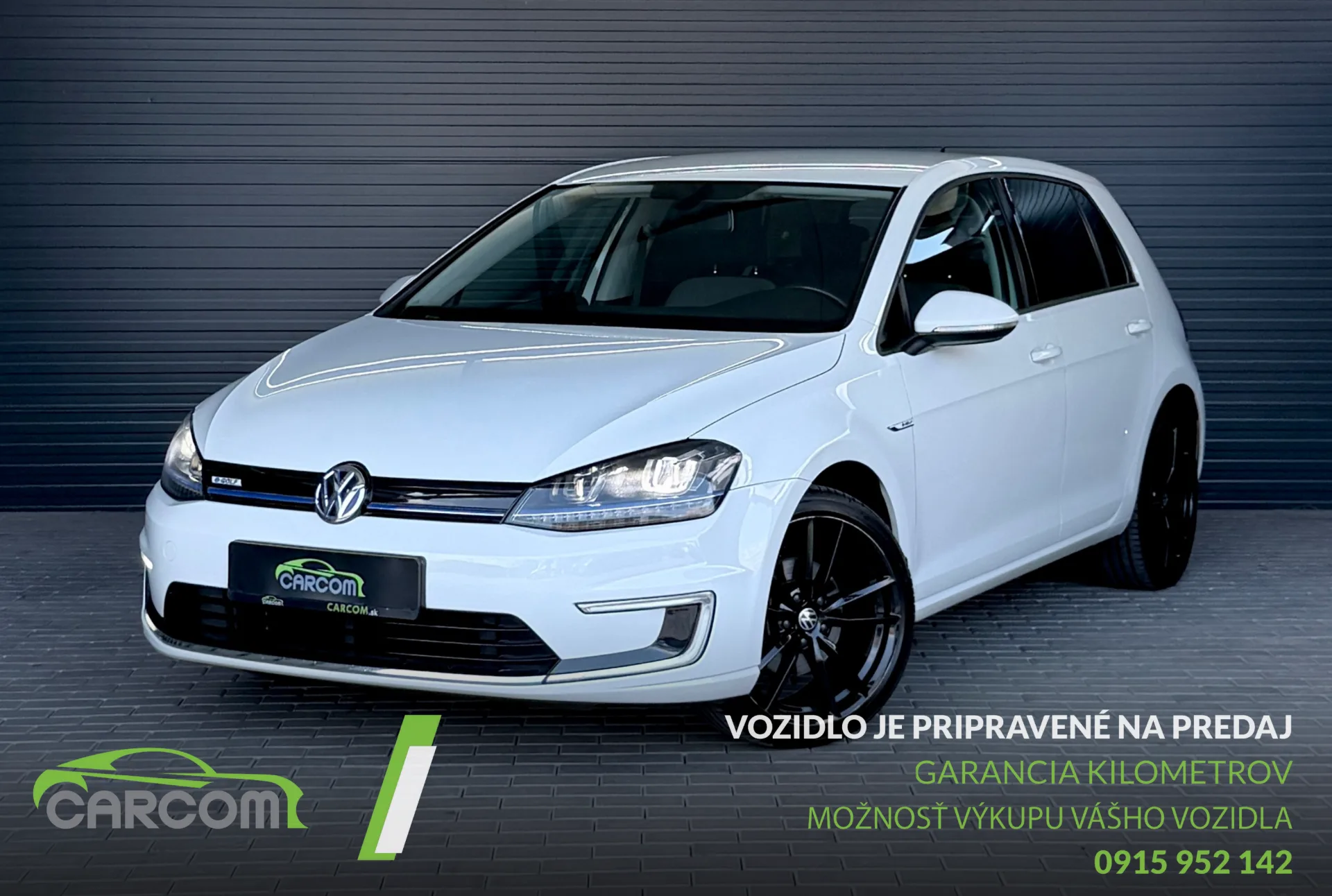 Volkswagen e- Golf vozidlo Carcom